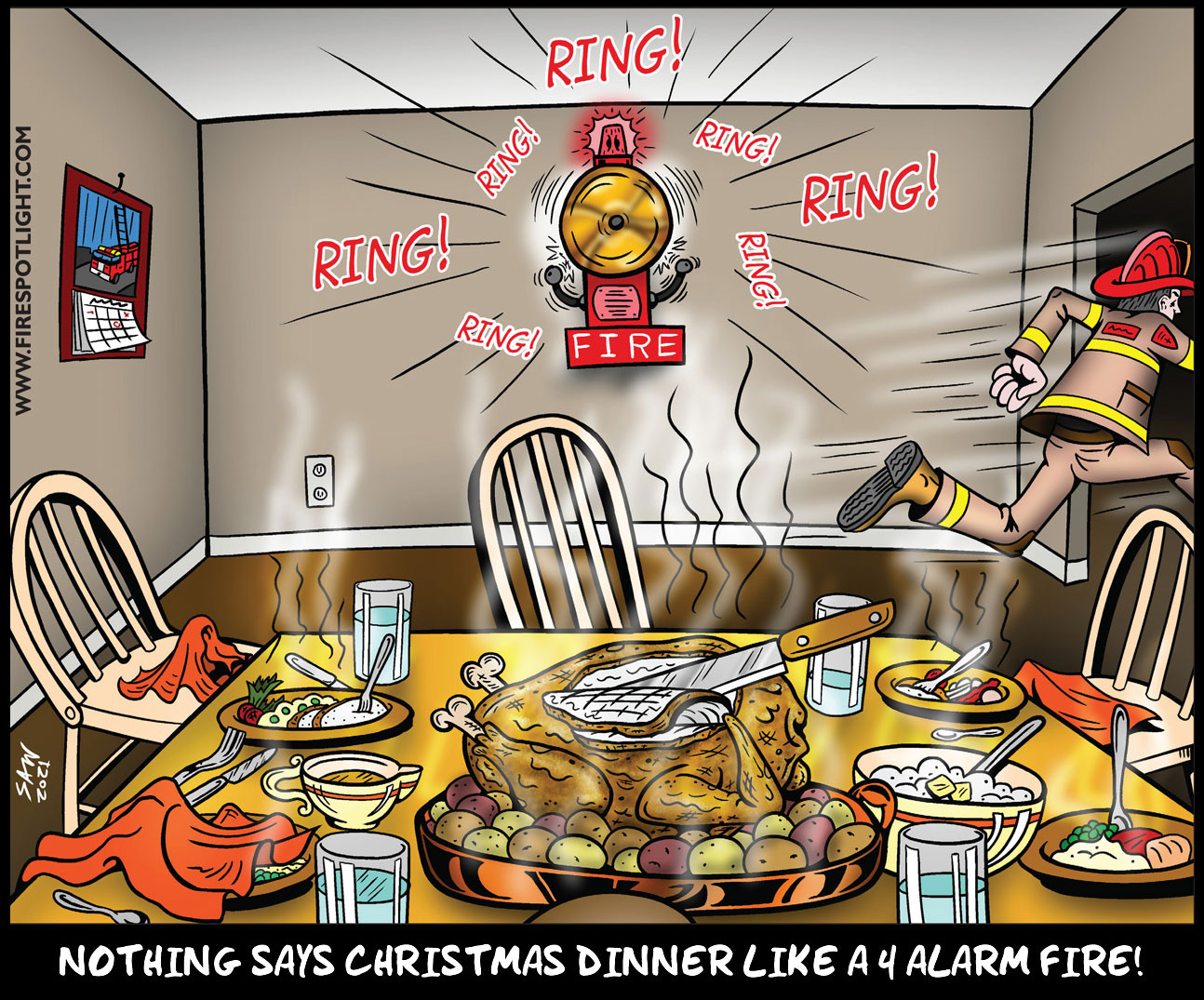 Featured image for “Nothing says Christmas Dinner like a 4-alarm fire!”