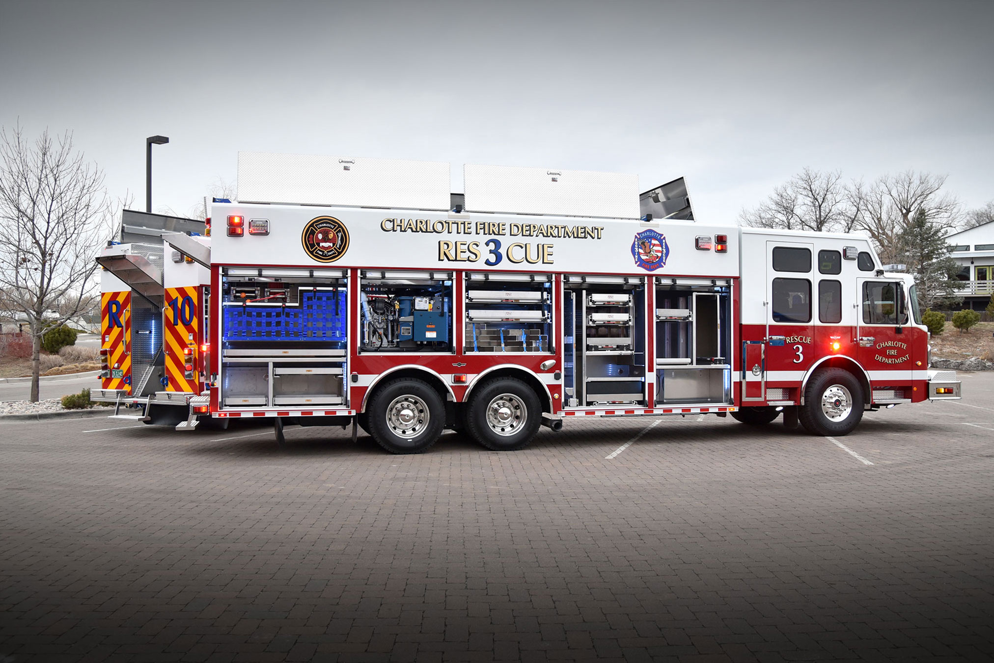 Charlotte Fire Department Ten House Truck ShowAndTell