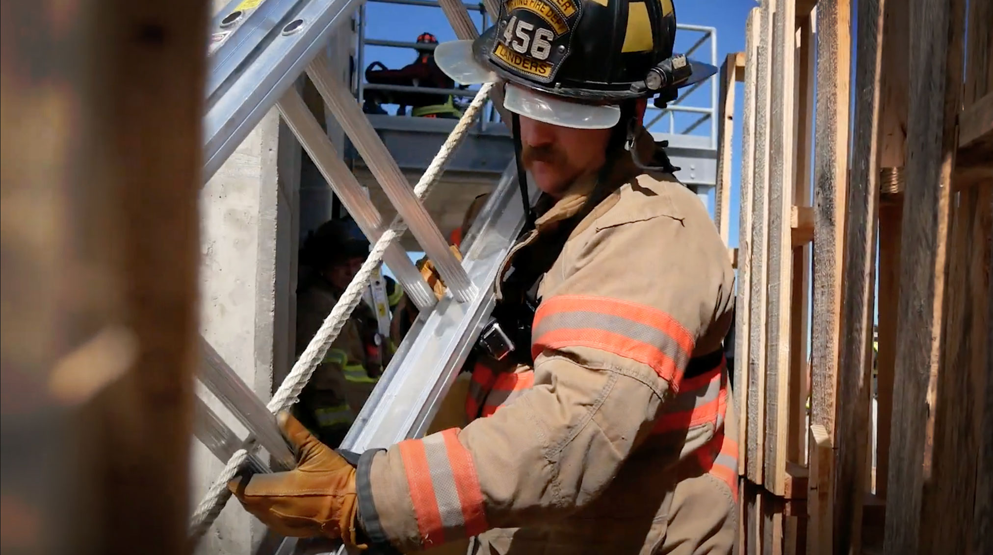 Featured image for “Single Person Alley Toss | Firefighter Ground Ladder Training”