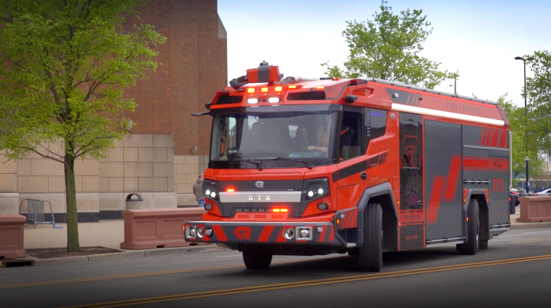 Featured image for “Test drive the Rosenbauer RTX Electric Fire Truck”
