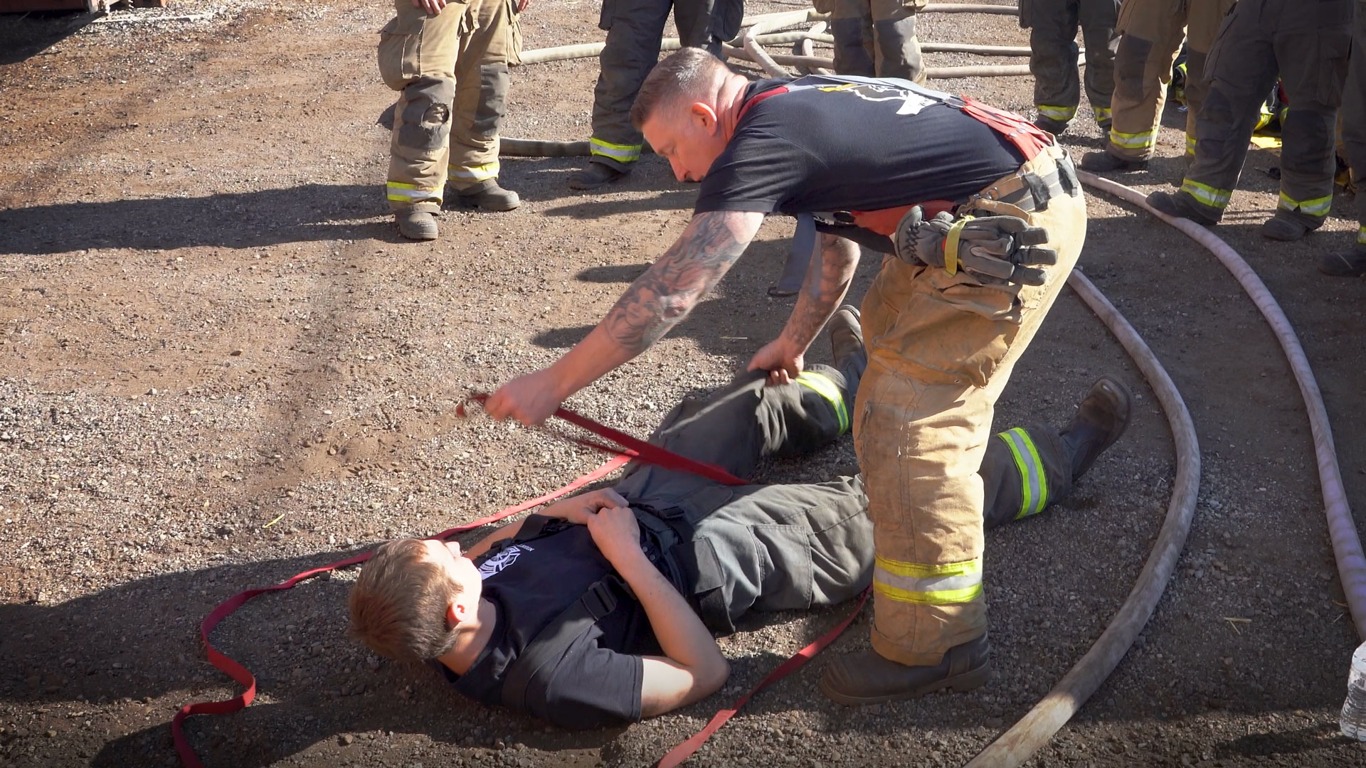 Featured image for “Firefighter Hasty Harness Training | Quick Rescue”