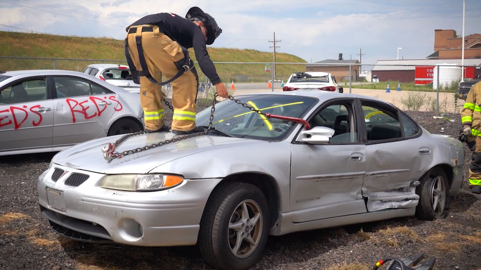Featured image for “EV Battery Fire Vehicle Removal | Firefighter Training”
