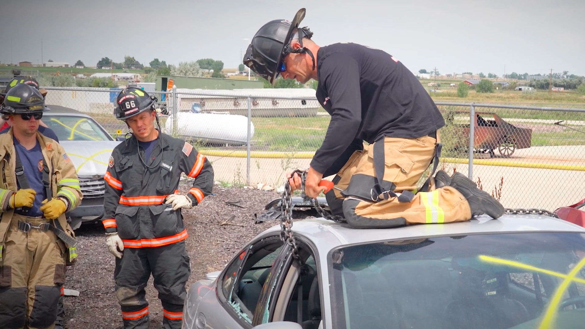 Featured image for “EV Battery Fire Vehicle B Post Wrap | Firefighter Training”