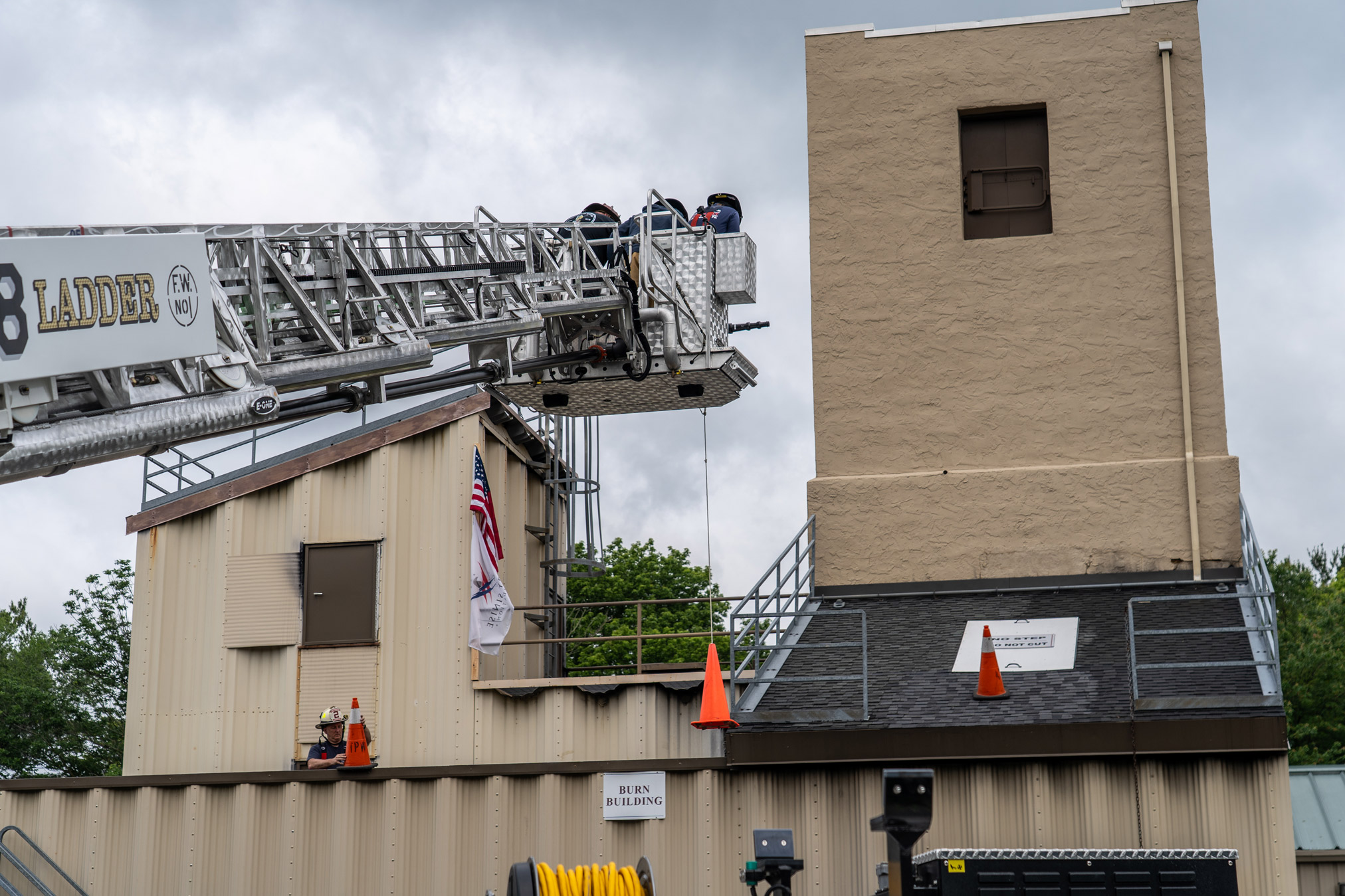 Featured image for “Aerial Operations Tower Ladder Bucket Drill | Firefighter Training”